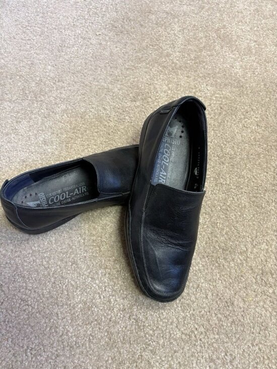 Mephisto Edlef Black Leather Loafers Slip On Cool-Air Shoes Men’s Sz 9.5 Croatia main image 5